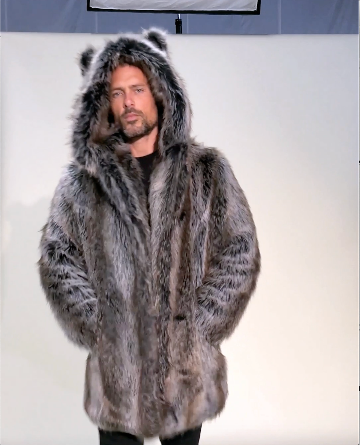 Grey Wolf Classic Faux Fur Coat | Men's