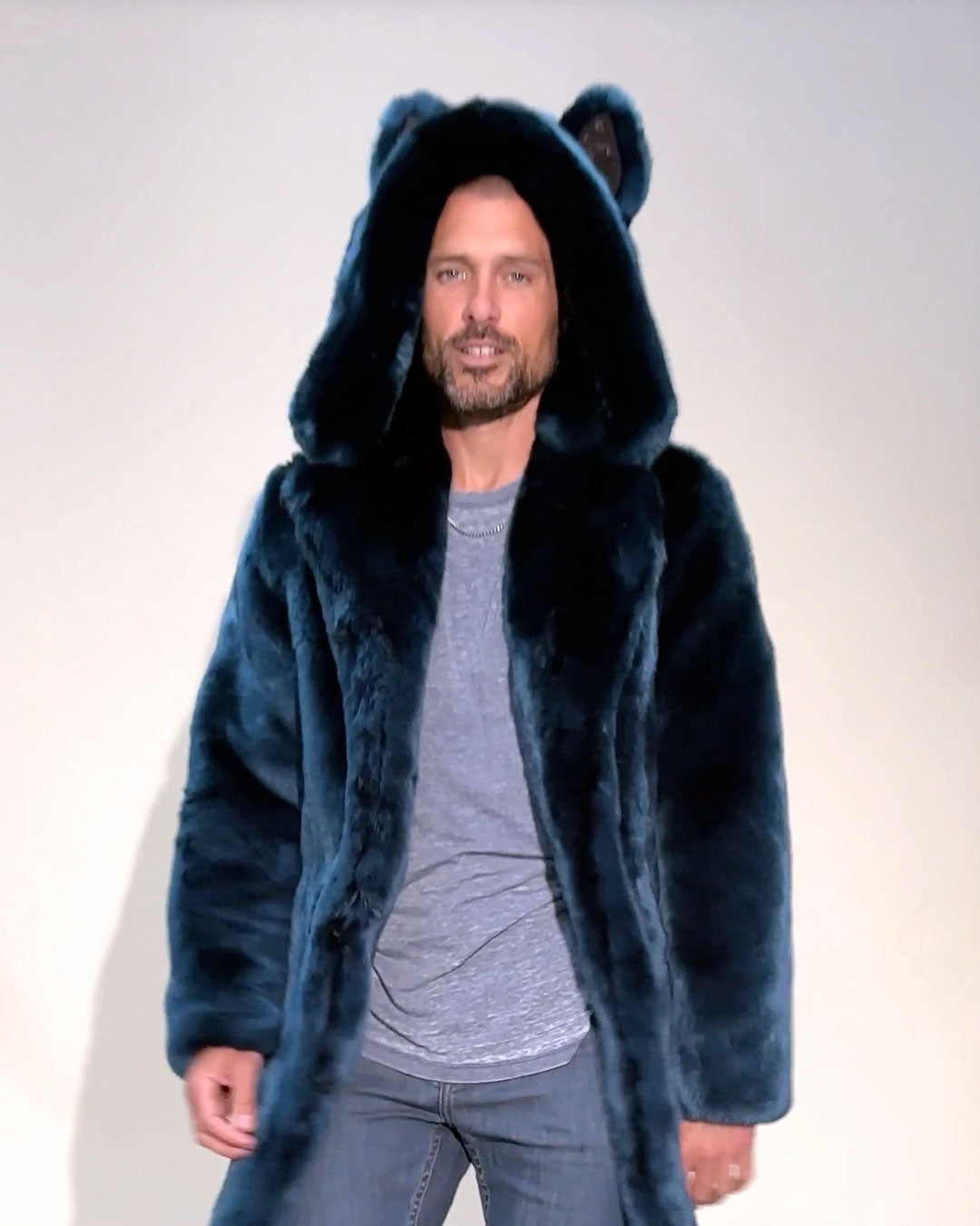 Royal Wolf Luxe Classic Faux Fur Coat | Men's