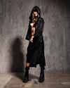 Women's Sequin Kimono | Black Snakeskin