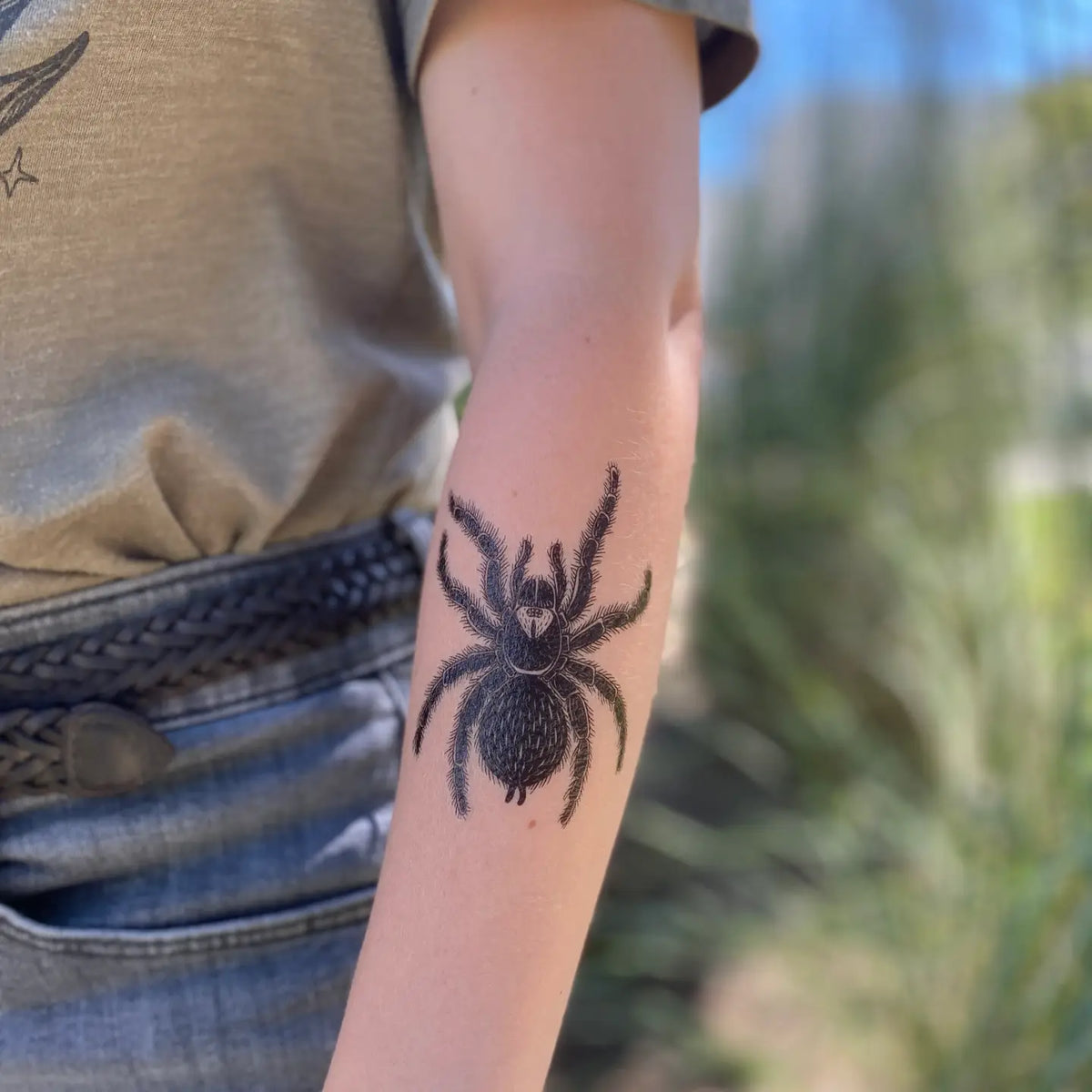Tarantula Temporary Tattoo