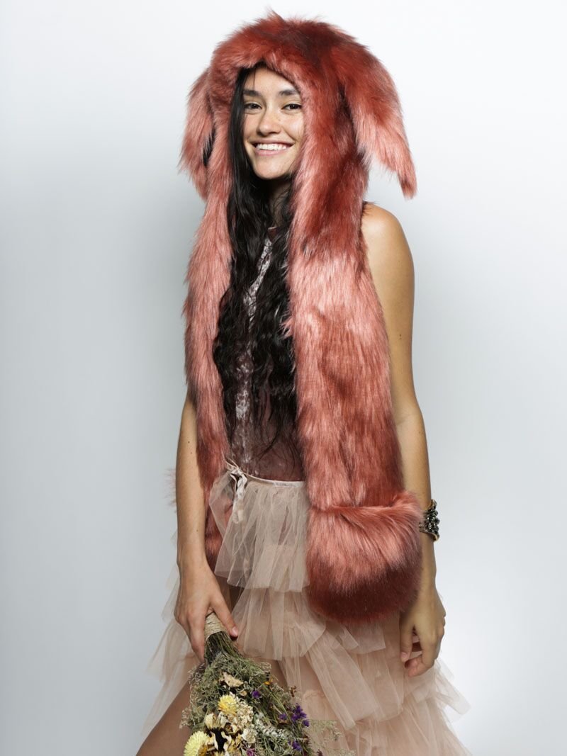 Pink Collector Edition Rose Quartz Bunny SpiritHood on Female