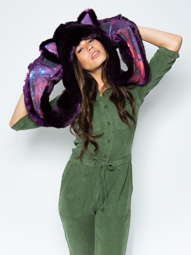 Exterior and Interior View of Midnight Wolf Galaxy Limited Edition SpiritHood 
