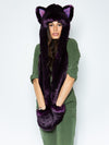 Female Wearing Midnight Wolf Galaxy Limited Edition SpiritHood 