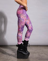Colorful animal print festival pants in a semi-sheer lightweight material perfect for summer music events.