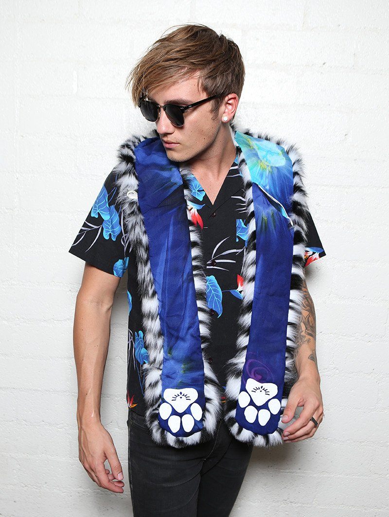 Black and White Oceana White Tiger Collector SpiritHood on Male