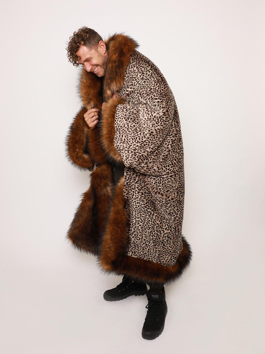 SpiritHoods® Faux Fur Blanket Throw Reversible Boho Kodiak Bear