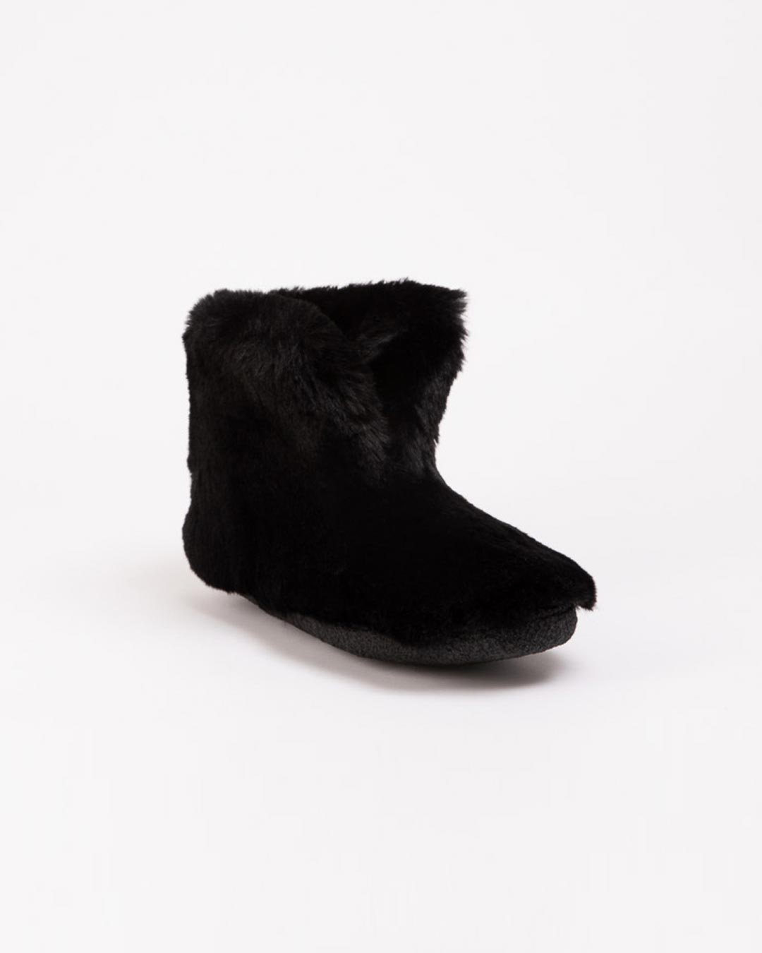 Black Panther Faux Fur Slipper Bootie