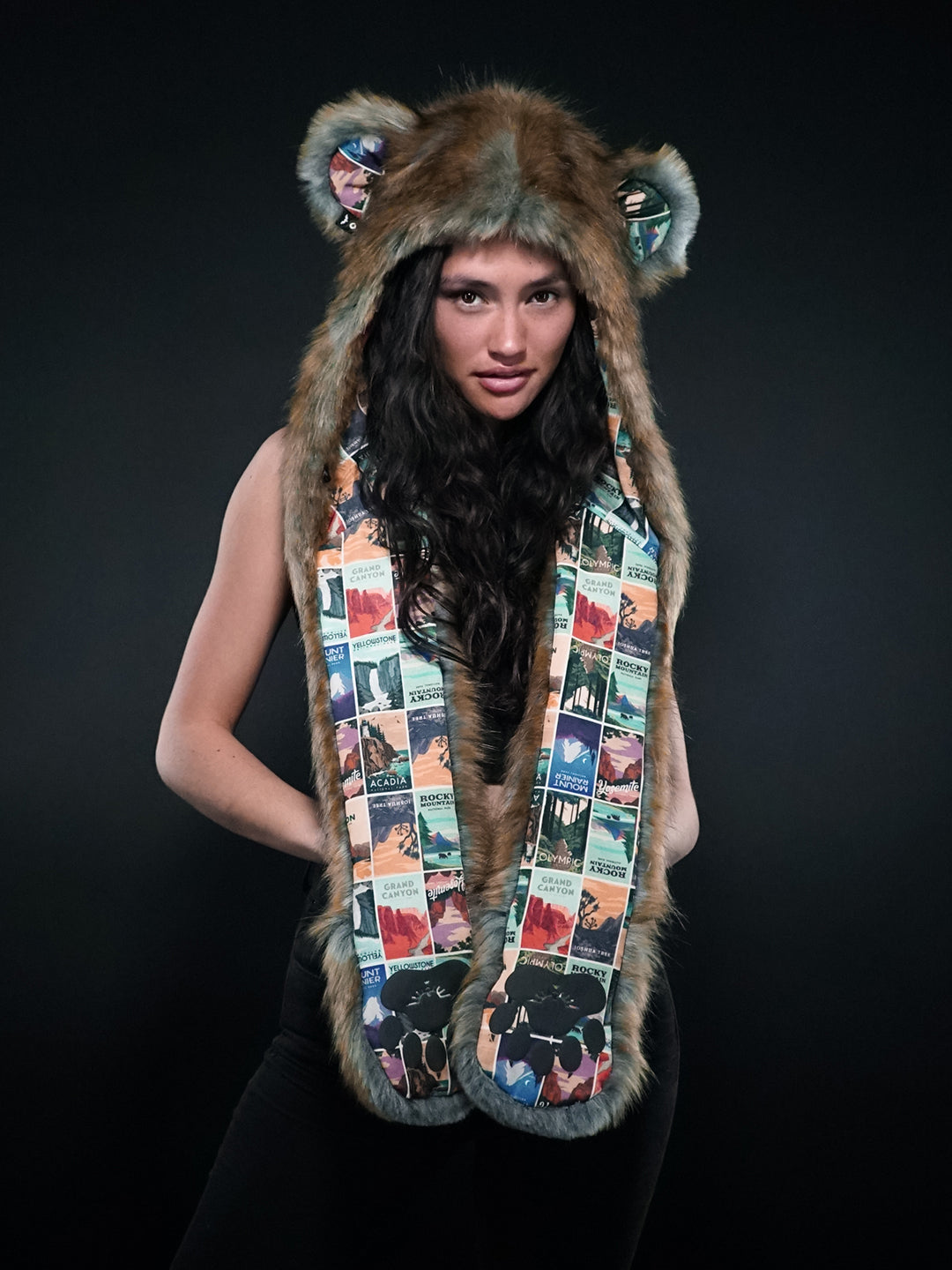 National Park Bear Collector Edition Faux Fur with Hood 