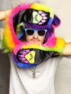 Man wearing faux fur Magic Bear SpiritHood