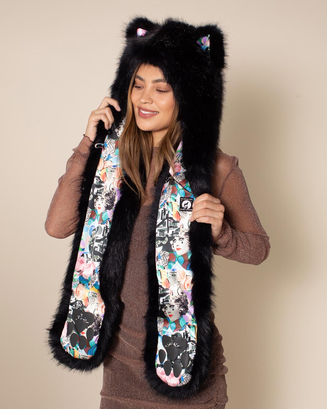 Black Fox Luxe Collector Edition Faux Fur Hood | Women's