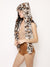 Clouded Leopard Faux Fur Hood | Women's - SpiritHoods