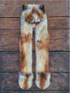 Limited Edition Faux Fur Red Fox SpiritHood on Table