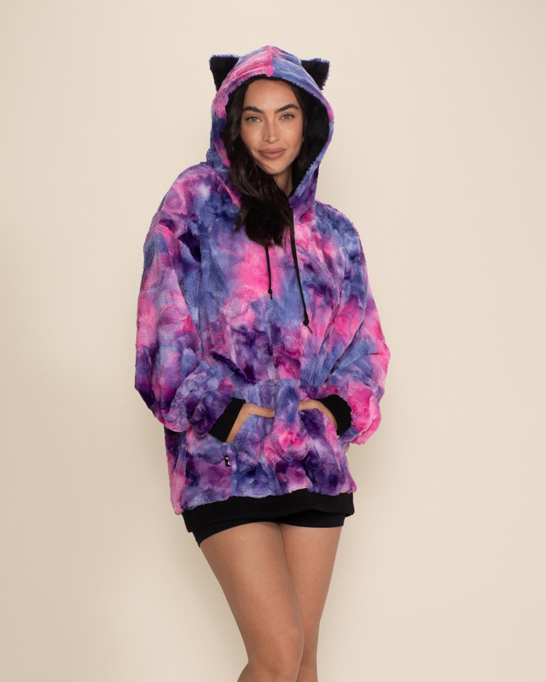 Cotton Candy Kitty Classic ULTRA SOFT Faux Fur Hoodie | Women's