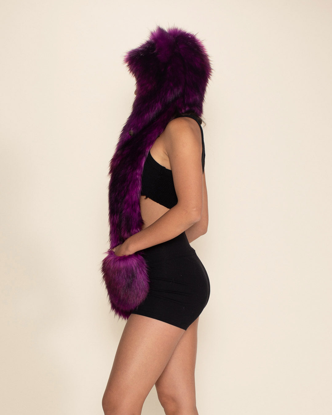 Purple Panther Collector Edition Faux Fur Hood | Women's