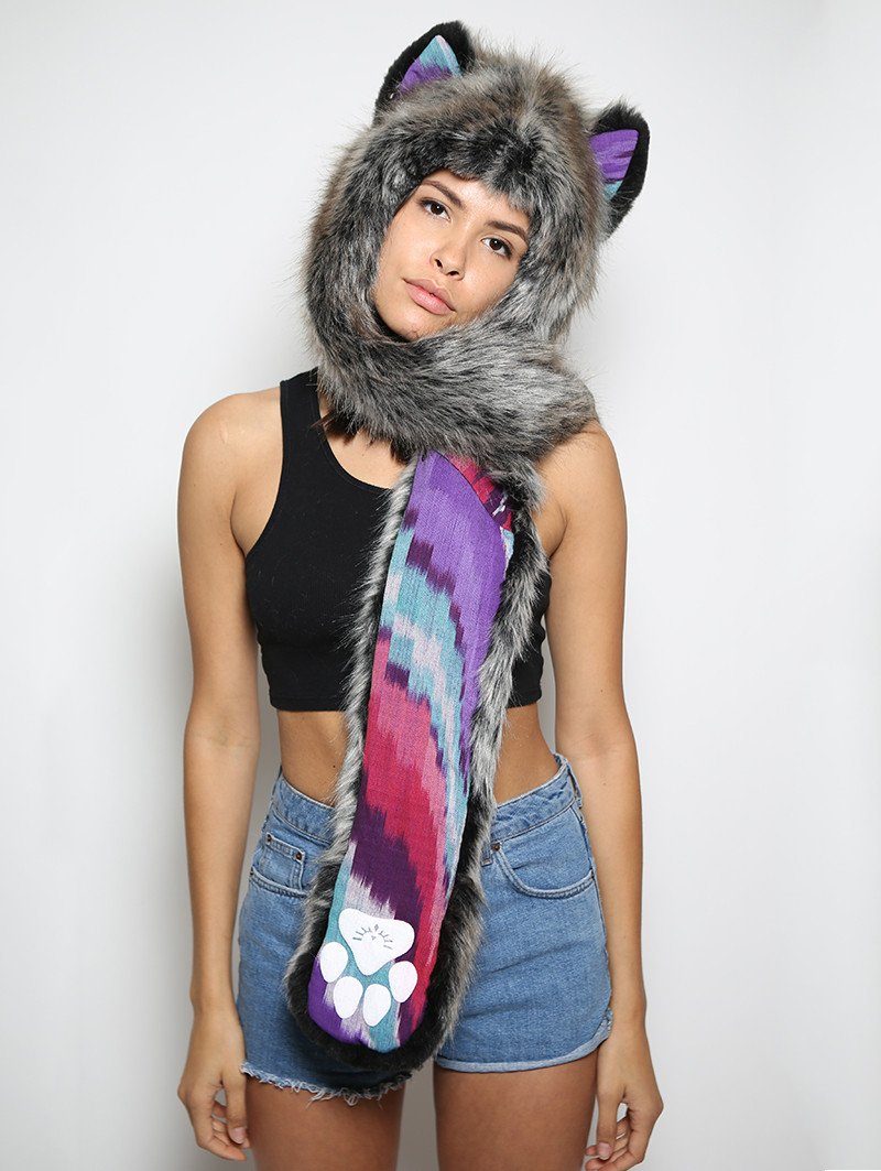 Grey Wolf Purpz Limited Edition with Hood on Female