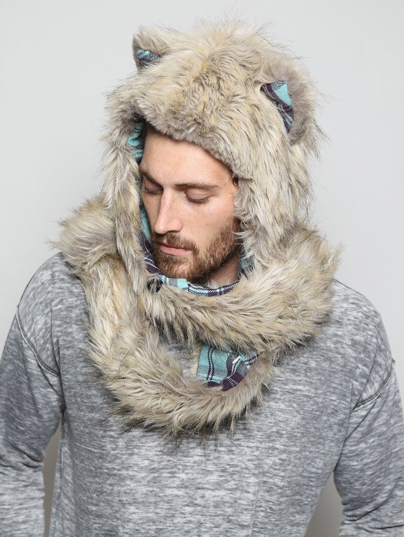 Men's Tibetan Fox Collectors Edition Faux Fur with Hood 