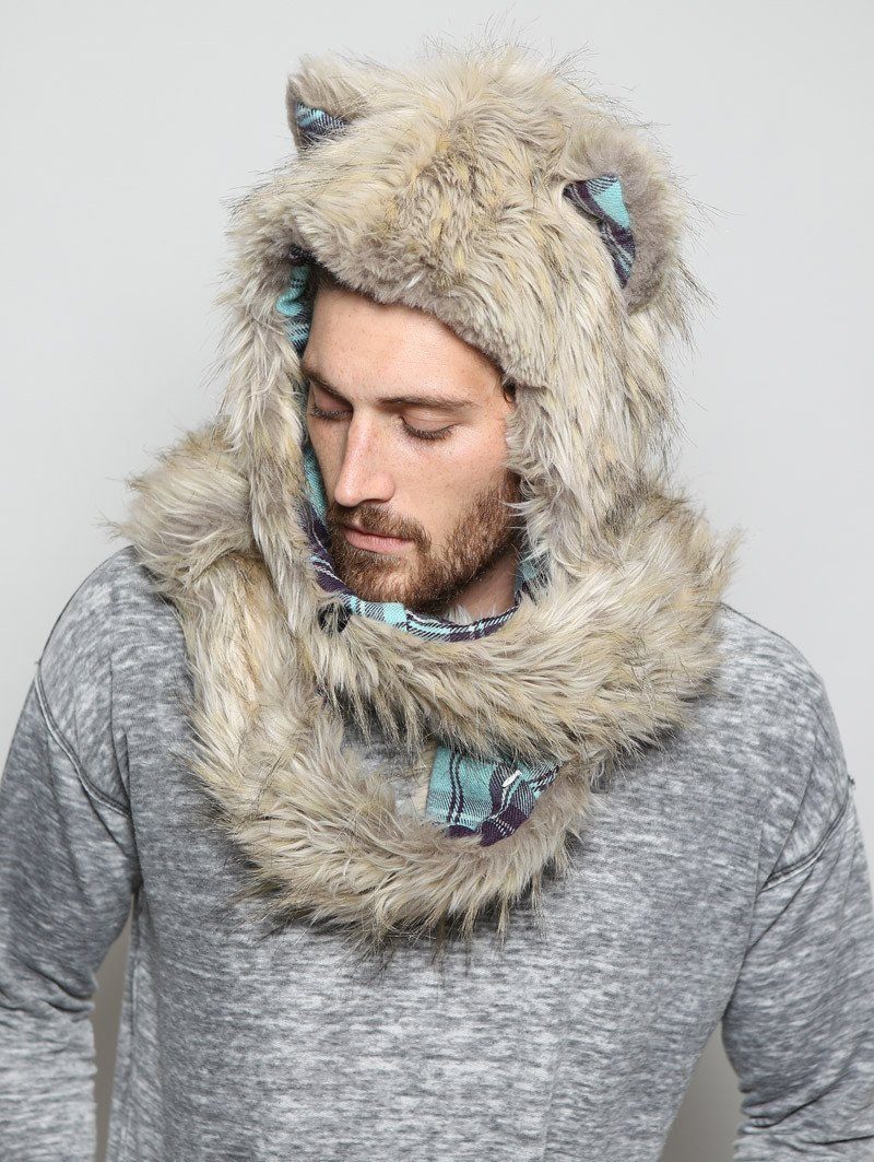 Men&#39;s Tibetan Fox Collectors Edition Faux Fur with Hood 