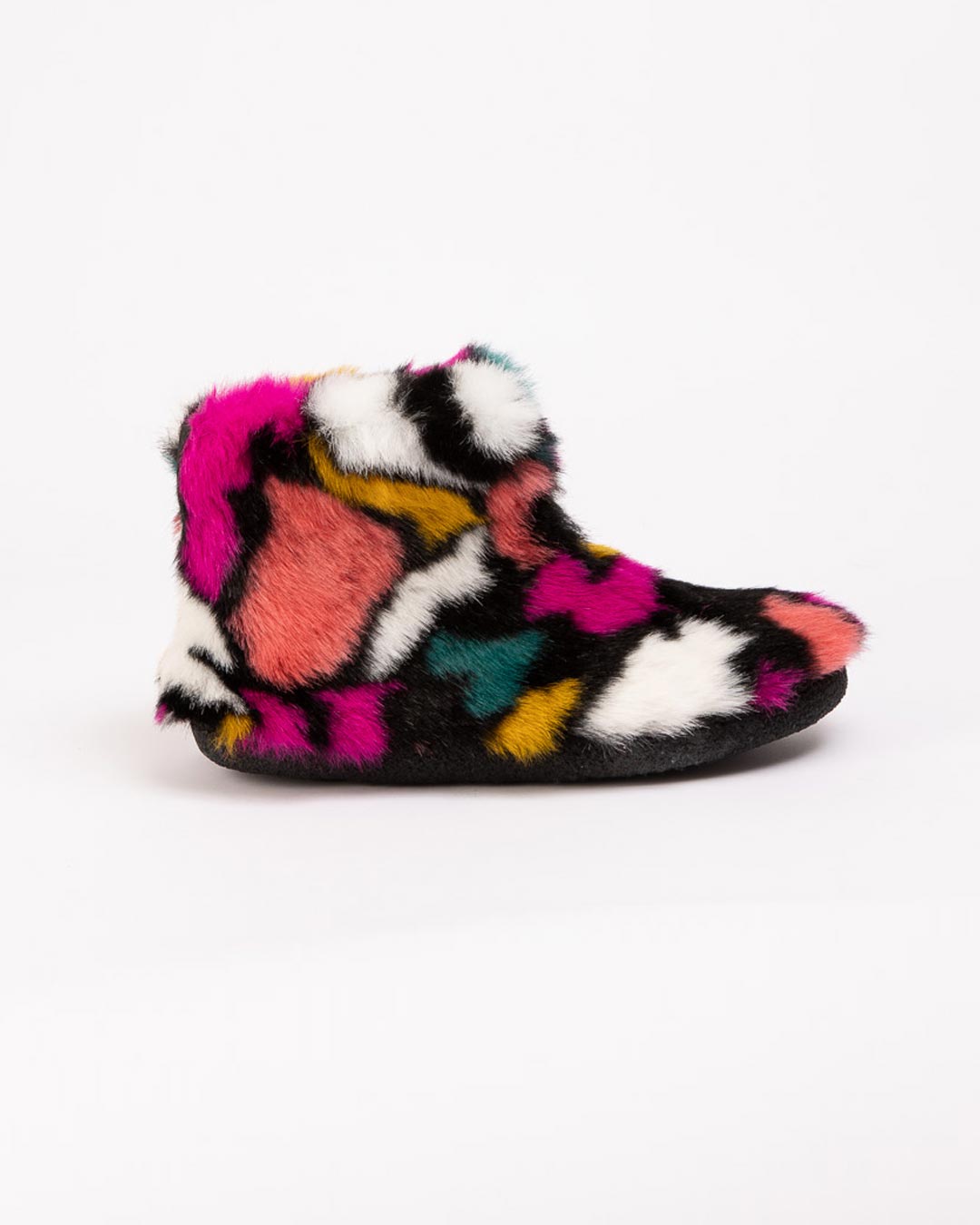 Butterfly Faux Fur Slipper Bootie