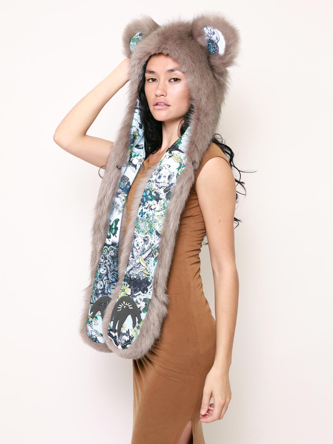 James Patrick Koala Artist Edition Hooded Faux Fur