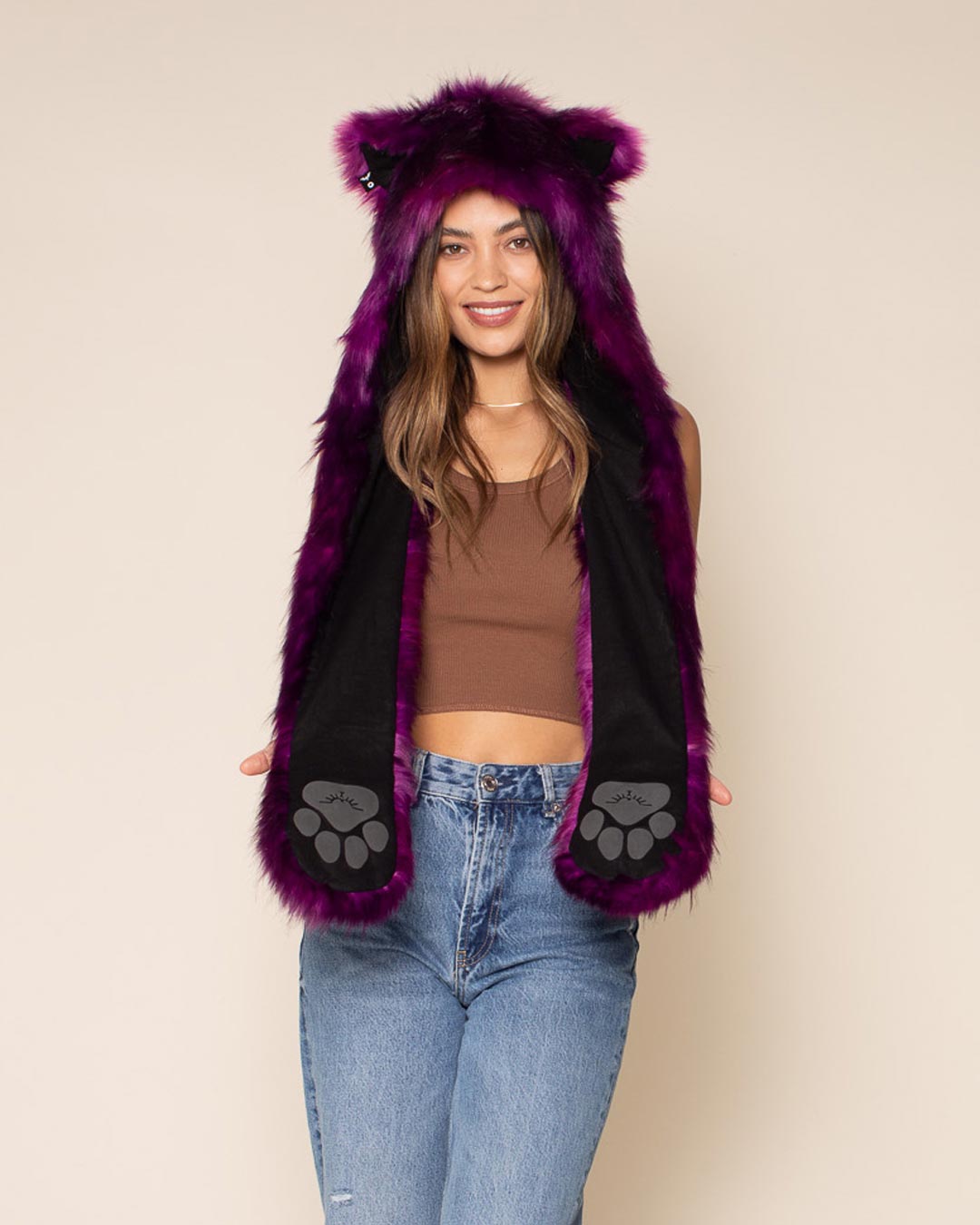 Purple Panther Collector Edition Faux Fur Hood | Women's