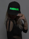 LED Animal Snapback in Neon Green