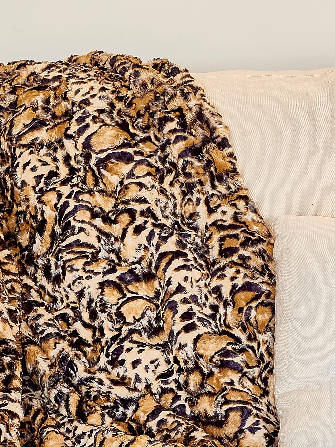 Cheetah Luxe Fake Fur Throw, view 1