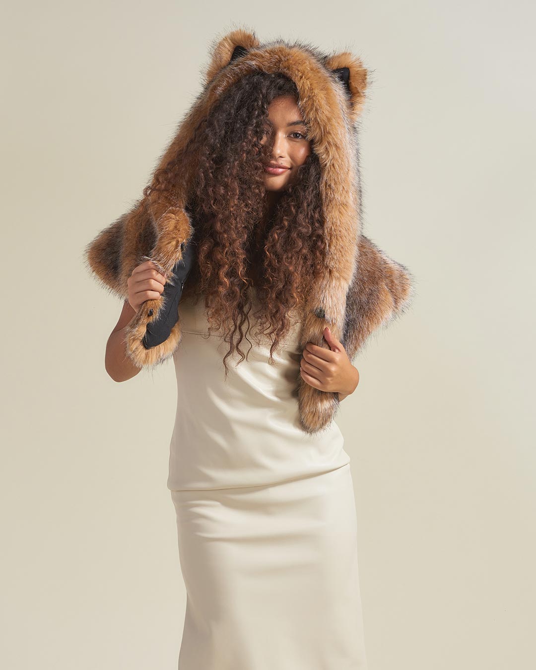 Coyote Luxe Collector Edition Faux Fur Shawl | Women's - SpiritHoods