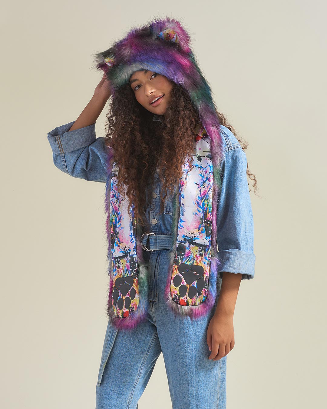 Artist Edition Lora Zombie Catzilla Faux Fur Hood | Women's - SpiritHoods