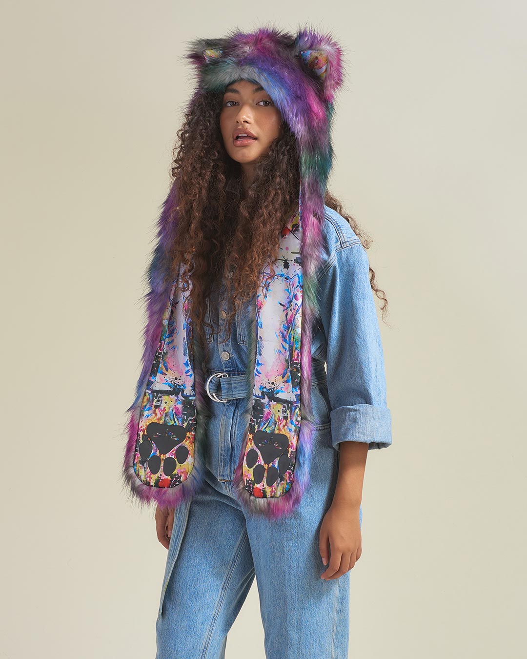 Artist Edition Lora Zombie Catzilla Faux Fur Hood | Women's - SpiritHoods