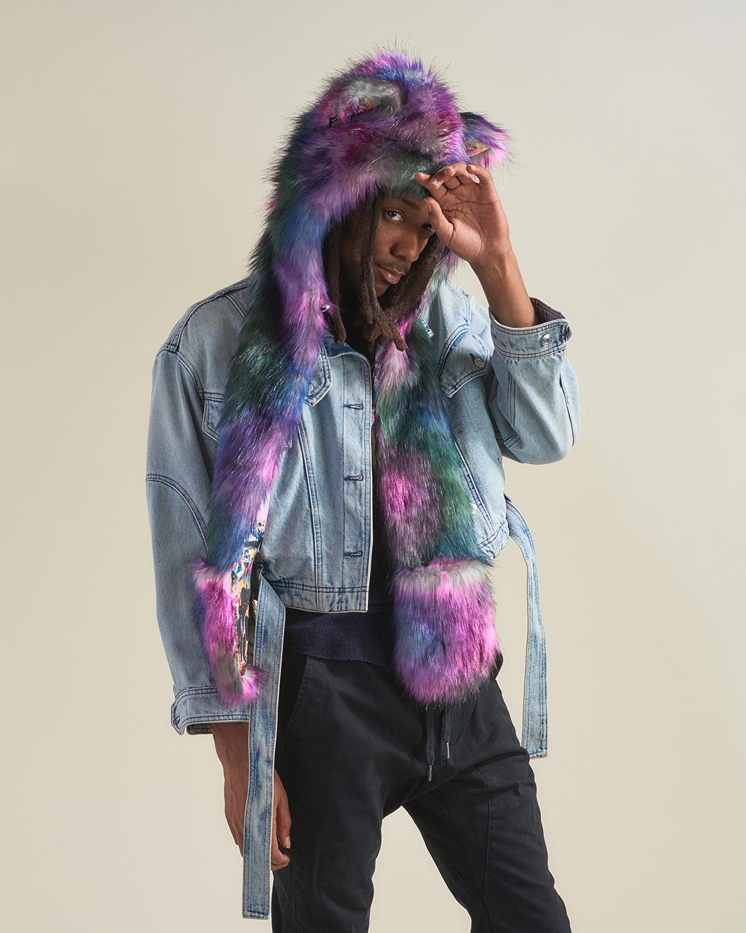 Artist Edition Lora Zombie Catzilla Faux Fur Hood | Men's - SpiritHoods