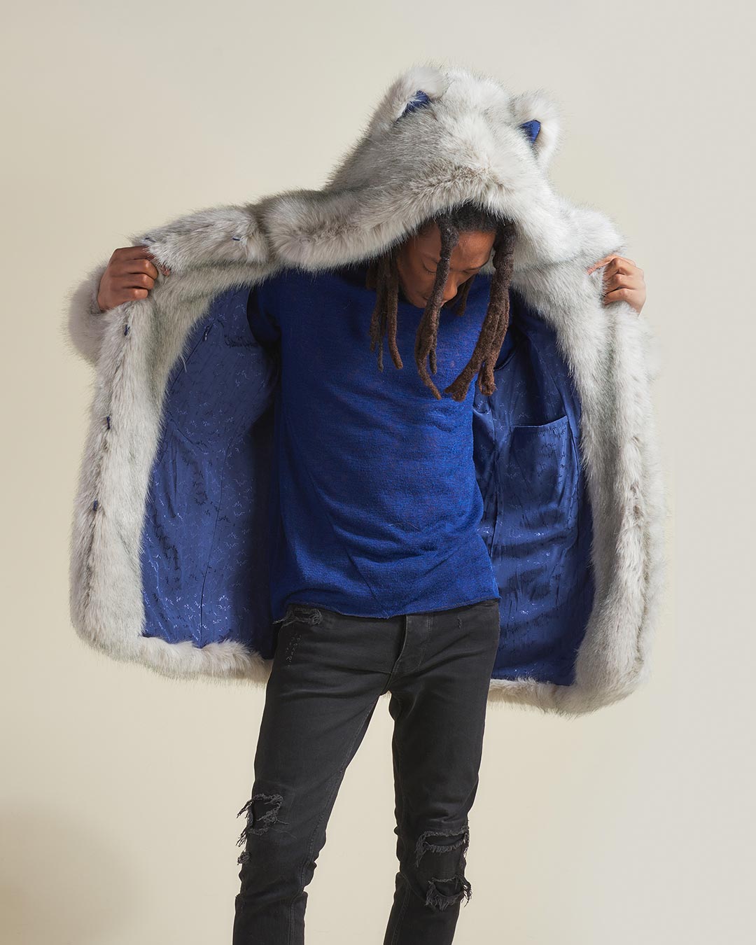 Arctic Wolf Luxe Classic Faux Fur Coat | Men's - SpiritHoods