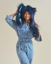 Artist Edition Lora Zombie Galaxy Cat Faux Fur Hood | Women's - SpiritHoods