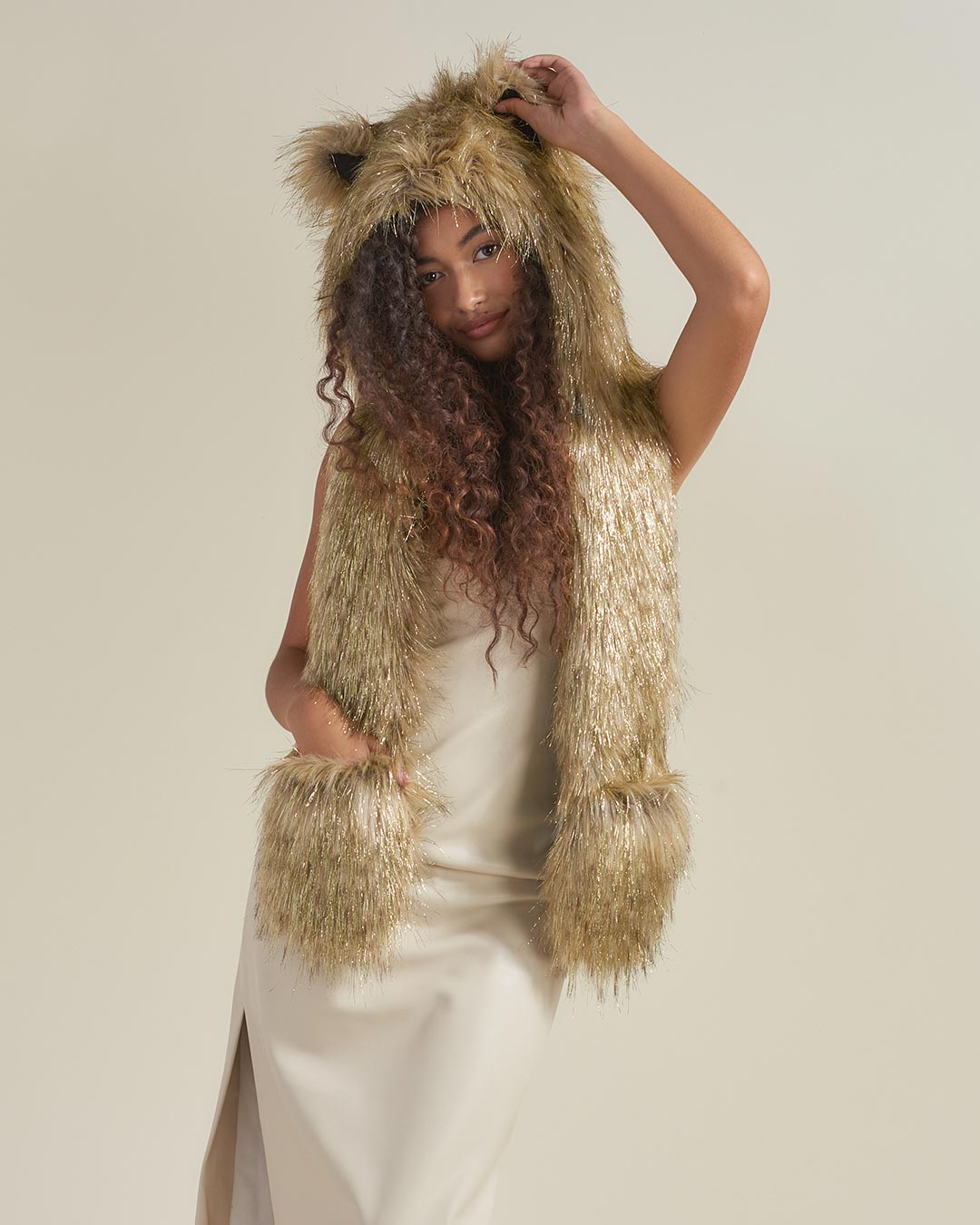 Glitter Sun Wolf Collector Edition Faux Fur Hood | Women&#39;s