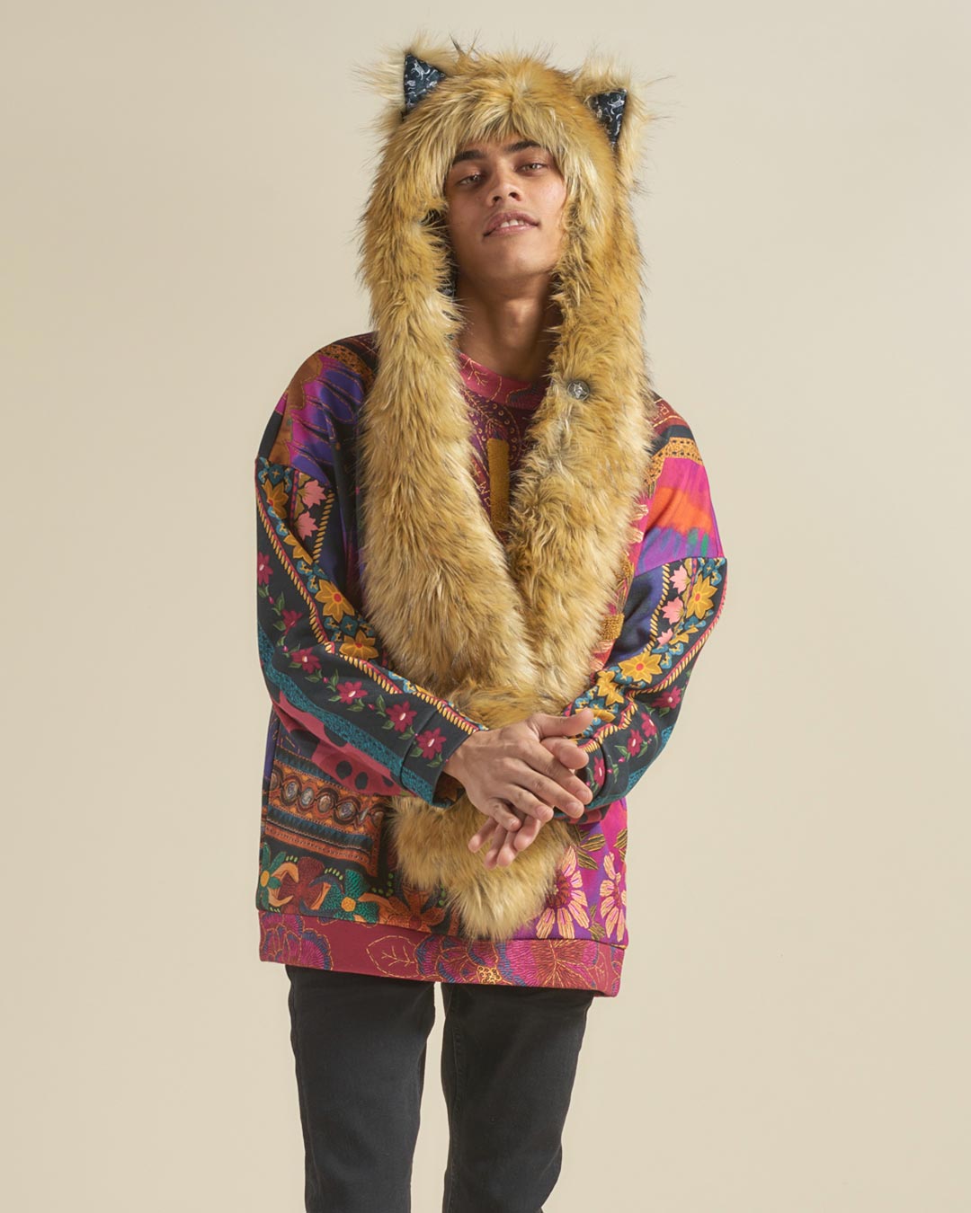 Calacas Wolf Collector Edition Faux Fur Hood | Men&#39;s