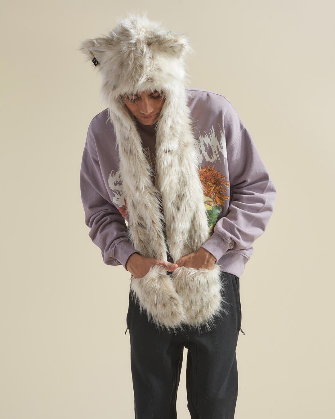 SpiritHoods Men's Ink Spotted Leopard Hoodie