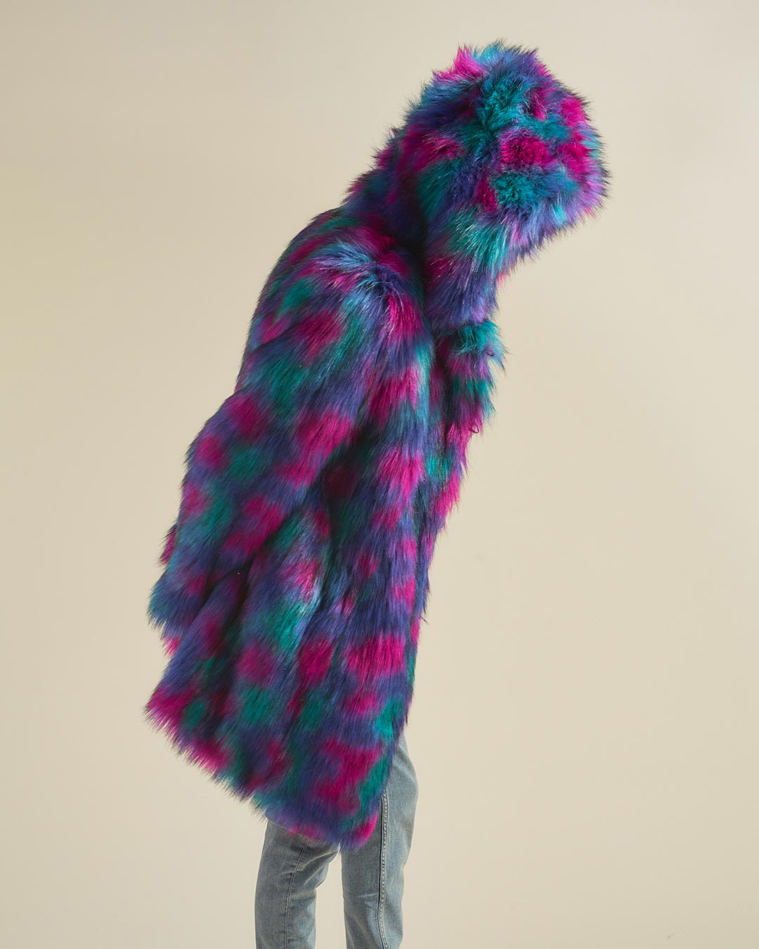 Northern Lights Calico Leopard Faux Fur Coat | Men's - SpiritHoods