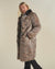 Dire Wolf Faux Fur Calf Length Coat | Women's - SpiritHoods