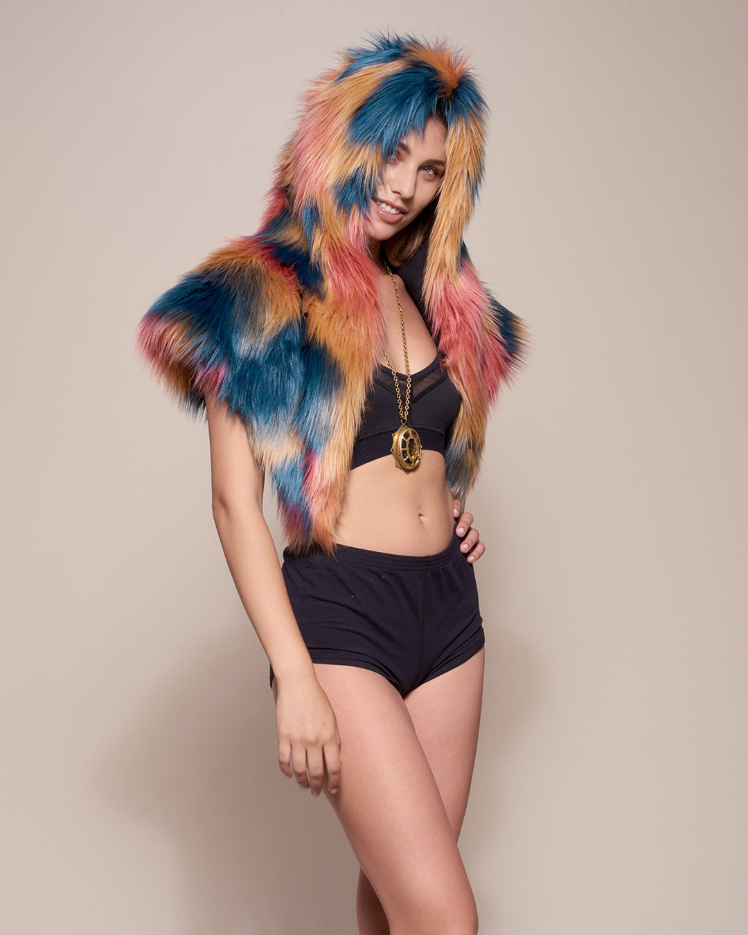 American Swallow Collector Edition Faux Fur Shawl - SpiritHoods