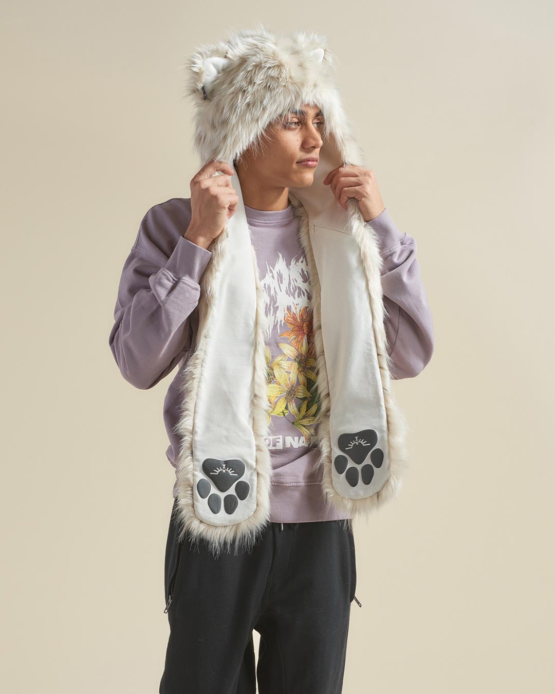 Baby Snow Leopard SpiritHood