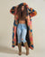 American Swallow Hooded Faux Fur Long Coat with Hood on Female
