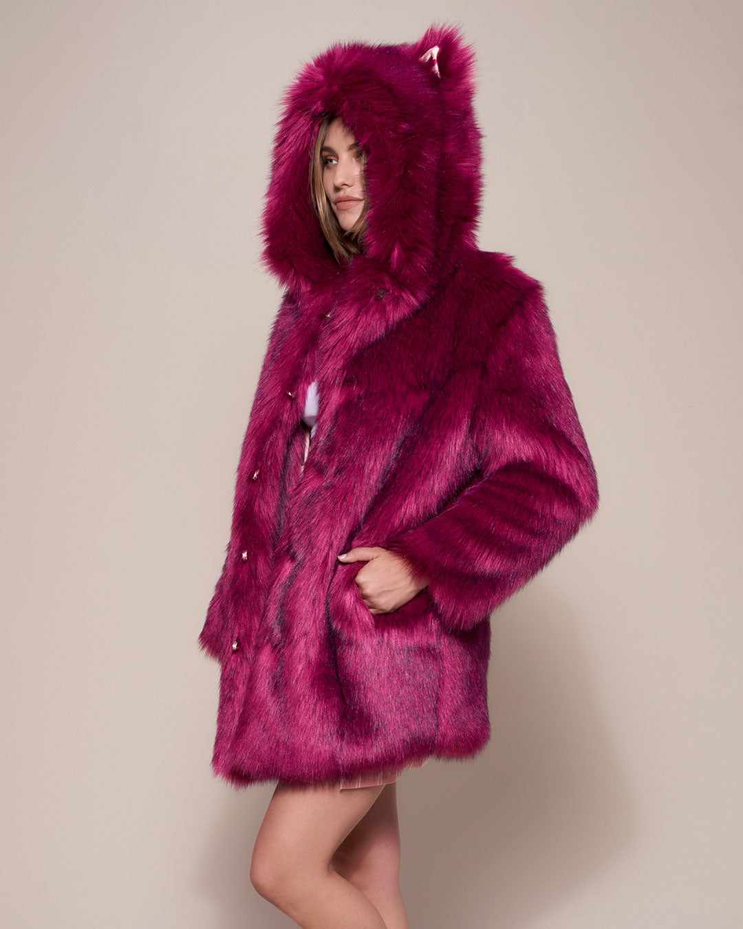 Love Wolf Luxe Classic Faux Fur Coat | Women&#39;s - SpiritHoods