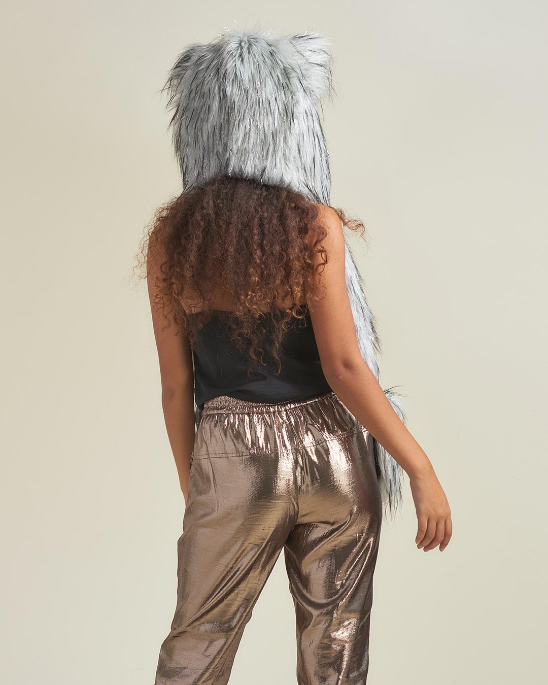 Glitter Moon Wolf Collector Edition Faux Fur Hood | Women&#39;s