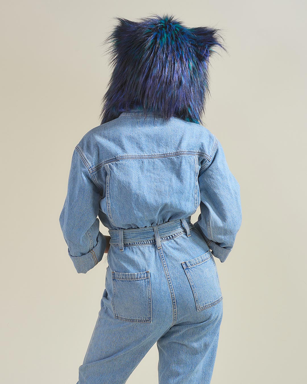 Artist Edition Lora Zombie Galaxy Cat Faux Fur Hood | Women&#39;s - SpiritHoods