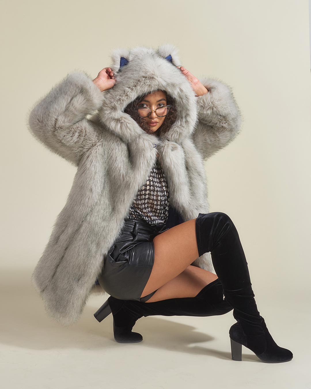 Arctic Wolf Luxe Classic Faux Fur Coat | Women&#39;s - SpiritHoods