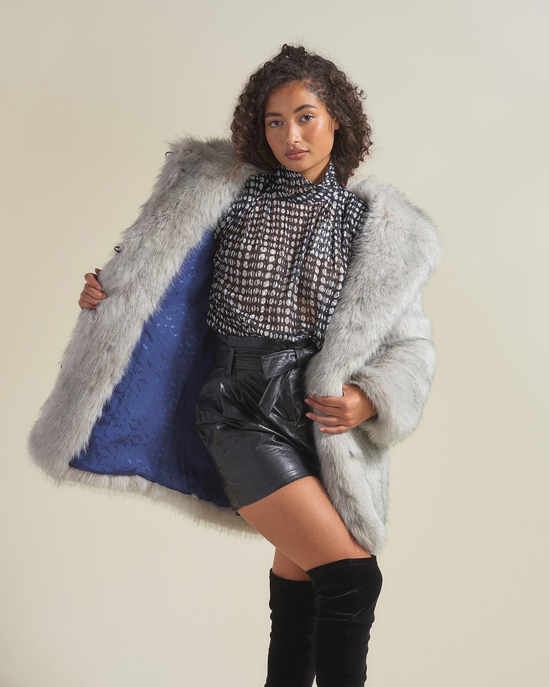 Arctic Wolf Luxe Classic Faux Fur Coat | Women&#39;s - SpiritHoods