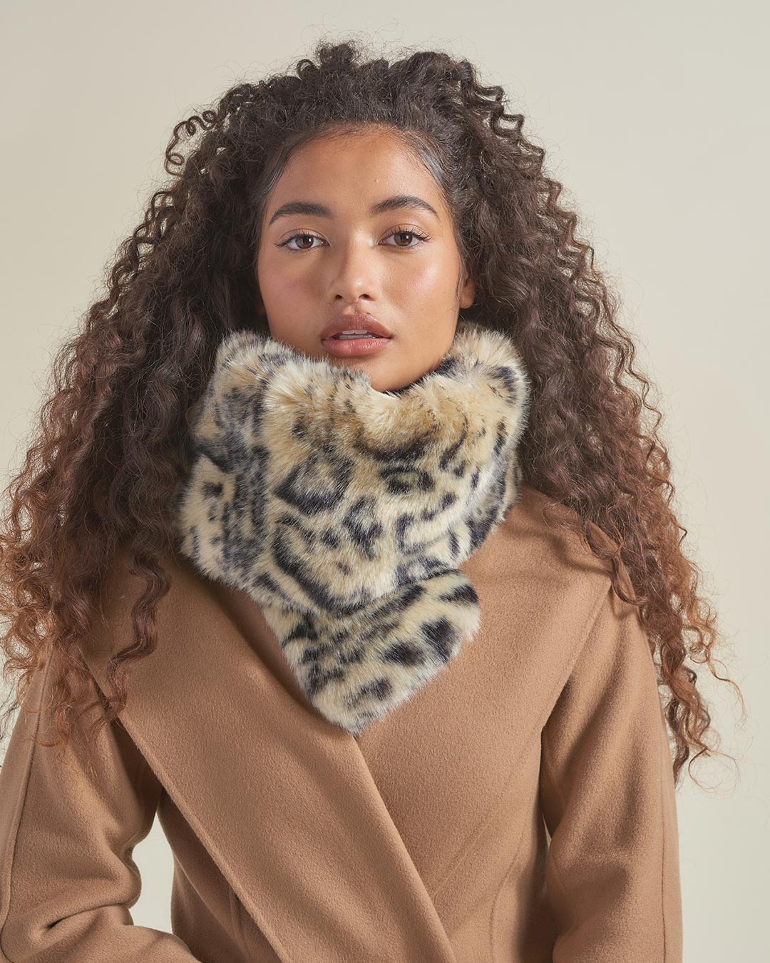 Ocelot Luxe Faux Fur Scarf | Women's - SpiritHoods