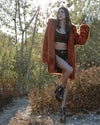 VAMP Wolf Artist Edition Hooded Faux Fur Coat