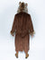 Man wearing Classic Leopard Faux Fur House Robe, back view 1