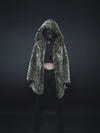 Video Displaying Features of Hooded Forest Leopard Faux Fur Coat