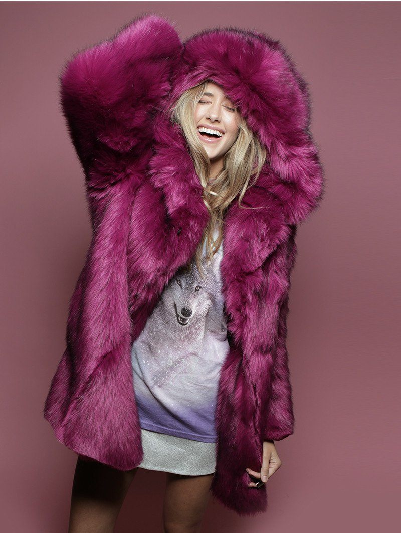 Limited Edition Summer Sunset Faux Fur Coat - SpiritHoods